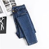 JUJULAND Jeans Female Denim Pants Black Color Womens Jeans Donna Stretch Bottoms Skinny Pants For Women Trousers 8175