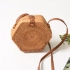 Woven Rattan Bag Round Straw Shoulder Bag Small Beach HandBags Women Summer Hollow Handmade Messenger Crossbody Bags