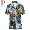 Mens Hawaiian Shirt Male Casual camisa masculina  Printed Beach Shirts Short Sleeve brand clothing Free Shipping Asian Size 5XL