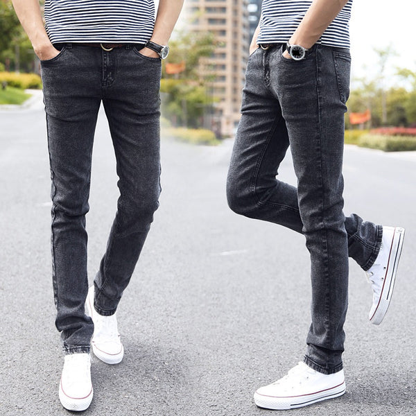 Desy Feeci Brand Men Jeans Slim Fit Skinny Denim Jeans Designer Elastic Straight  Jeans Stretch Trousers Jeans for Men