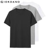 Giordano Men T Shirt Men Short Sleeves 3-pack Tshirt Men Solid Cotton Mens Tee Summer T Shirt Men Clothing Sous Vetement Homme