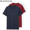 Giordano Men T Shirt Men Short Sleeves 3-pack Tshirt Men Solid Cotton Mens Tee Summer T Shirt Men Clothing Sous Vetement Homme