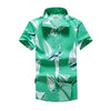 Mens Hawaiian Shirt Male Casual camisa masculina  Printed Beach Shirts Short Sleeve brand clothing Free Shipping Asian Size 5XL