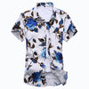 HCXY 2018 Summer Fashion Mens Shirt Slim Fit Short Sleeve Floral Shirt Mens Clothing Trend  Mens Casual Flower Shirts Size M-7XL