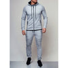 Tracksuit men sport suit running gym clothing casual hoodies tracksuit set men zipper sweatshirt+pant jogger suit chandal hombre