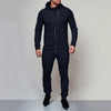 Tracksuit men sport suit running gym clothing casual hoodies tracksuit set men zipper sweatshirt+pant jogger suit chandal hombre