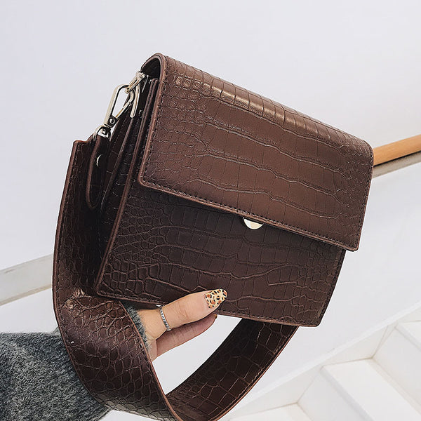 Women's Designer Luxury Handbag 2018 Fashion New High quality PU Leather Women Handbags Crocodile pattern Shoulder Messenger Bag