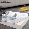 HOT Women Sneakers Fashion Breathble Vulcanized Shoes Pu leather Platform Lace up Casual White Tenis Feminino Zapatos De Mujer 9