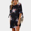 Female Floral Print Short Casual Dress 2019 Sundress Fashion Half Sleeve Straight Big  Size Dress Plus Size Women Clothing 5XL