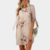 Female Floral Print Short Casual Dress 2019 Sundress Fashion Half Sleeve Straight Big  Size Dress Plus Size Women Clothing 5XL