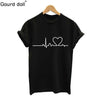 2018 Large Size New Harajuku Love Printed Women T-shirts Casual Tee Tops Summer Short Sleeve Female T shirt Women Clothing