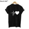 2018 Large Size New Harajuku Love Printed Women T-shirts Casual Tee Tops Summer Short Sleeve Female T shirt Women Clothing