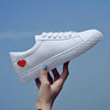 HOT Women Sneakers Fashion Breathble Vulcanized Shoes Pu leather Platform Lace up Casual White Tenis Feminino Zapatos De Mujer 9