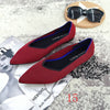 New Women's Casual flats bailarinas luxury Brand Shallow Mouth Pointed Ballet Female Boat Shoes wool Knitted Maternity loafers