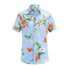 2019 New Summer Mens Short Sleeve Beach Hawaiian Shirts Cotton Casual Floral Shirts Regular Plus Size 3XL Mens clothing Fashion