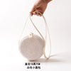 Woven Rattan Bag Round Straw Shoulder Bag Small Beach HandBags Women Summer Hollow Handmade Messenger Crossbody Bags