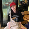 women shirts 2019 summer casual letter printed t shirt harajuku ulzzang short sleeve O-neck basic t-shirts womens clothing tops