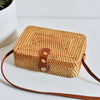 Woven Rattan Bag Round Straw Shoulder Bag Small Beach HandBags Women Summer Hollow Handmade Messenger Crossbody Bags