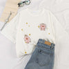 women shirts 2019 summer casual letter printed t shirt harajuku ulzzang short sleeve O-neck basic t-shirts womens clothing tops