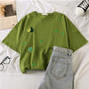 women shirts 2019 summer casual letter printed t shirt harajuku ulzzang short sleeve O-neck basic t-shirts womens clothing tops