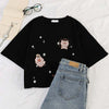 women shirts 2019 summer casual letter printed t shirt harajuku ulzzang short sleeve O-neck basic t-shirts womens clothing tops